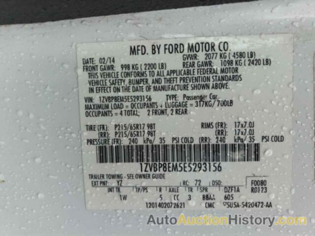 FORD ALL Models, 1ZVBP8EM5E5293156