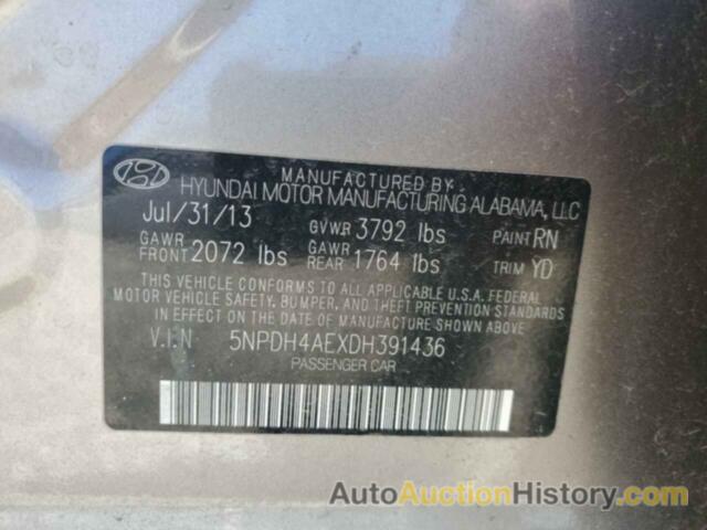 HYUNDAI ELANTRA GLS, 5NPDH4AEXDH391436