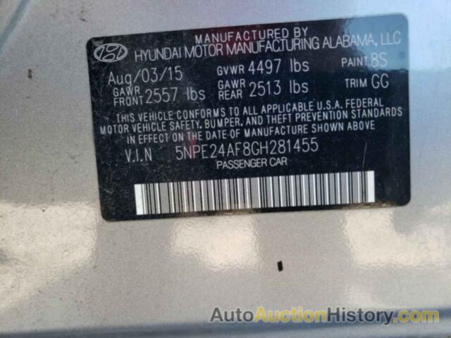 HYUNDAI SONATA SE, 5NPE24AF8GH281455