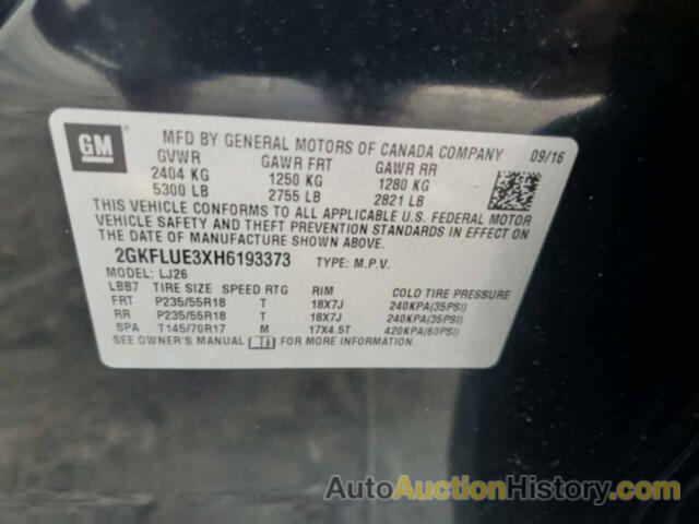 GMC TERRAIN SLT, 2GKFLUE3XH6193373