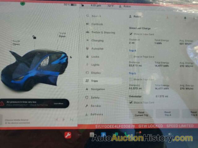 TESLA MODEL Y, 5YJYGDEE4LF030876