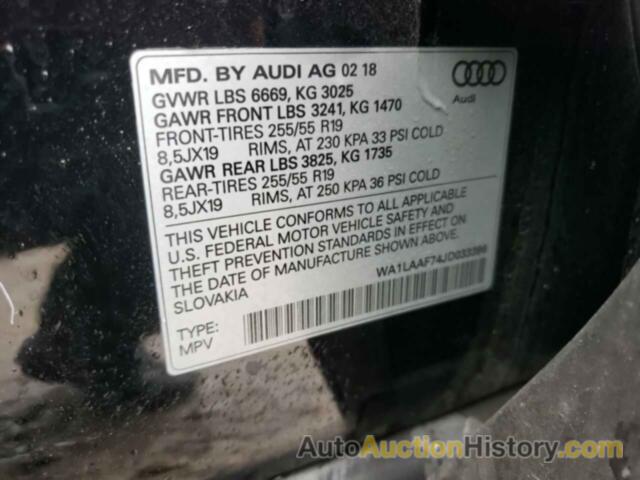 AUDI Q7 PREMIUM PLUS, WA1LAAF74JD033396