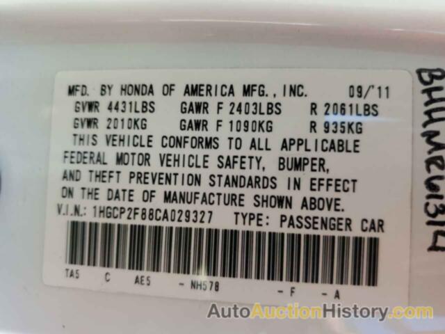 HONDA ACCORD EXL, 1HGCP2F88CA029327