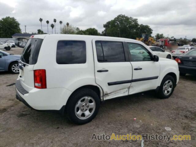 HONDA PILOT LX, 5FNYF3H2XCB012168