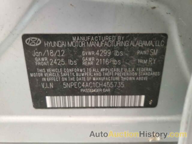 HYUNDAI SONATA SE, 5NPEC4AC1CH455735