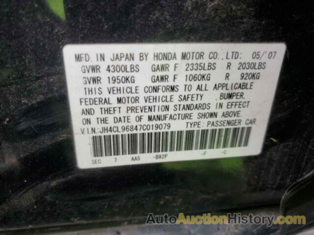 ACURA TSX, JH4CL96847C019079