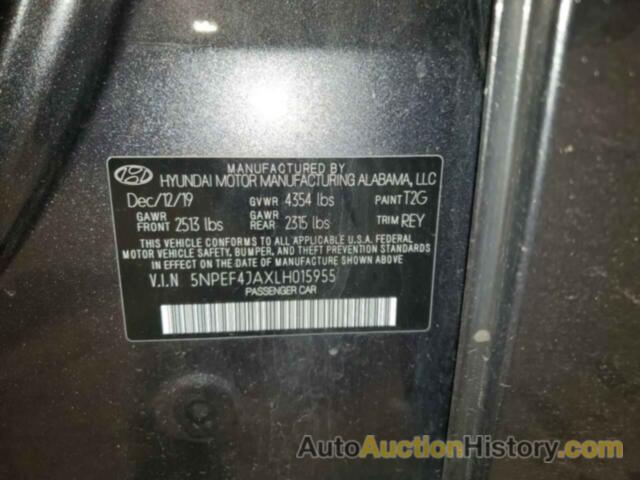 HYUNDAI SONATA SEL, 5NPEF4JAXLH015955