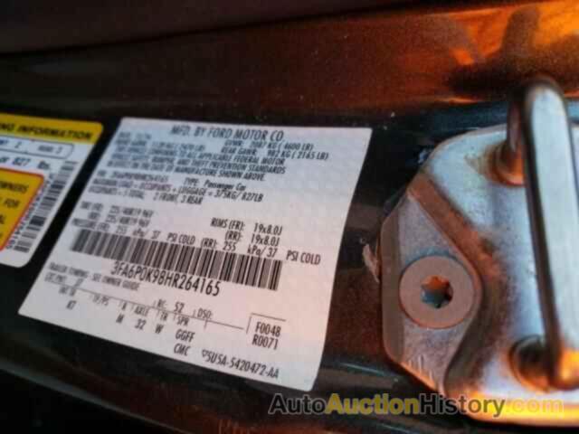 FORD FUSION TITANIUM, 3FA6P0K98HR264165