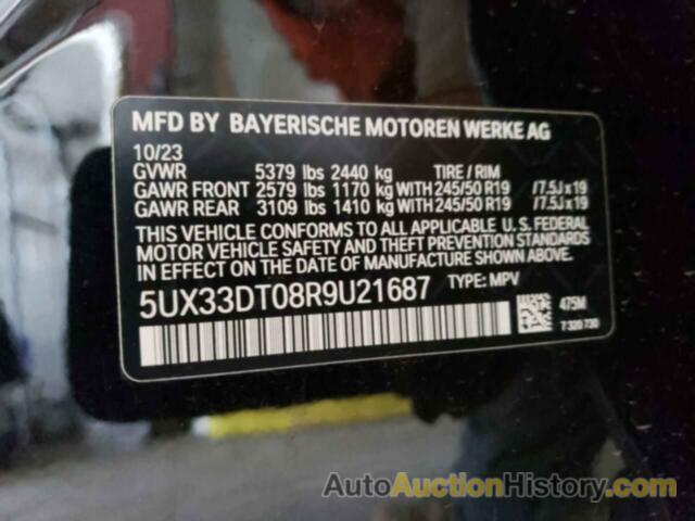 BMW X4 XDRIVE30I, 5UX33DT08R9U21687