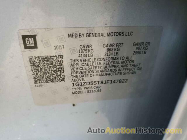 CHEVROLET MALIBU LT, 1G1ZD5ST8JF147822