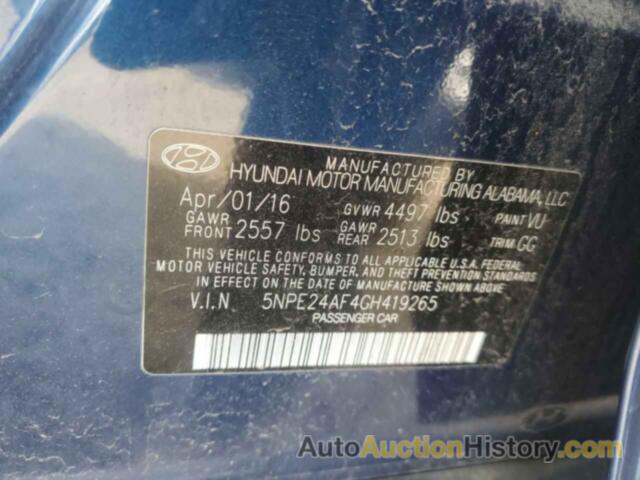 HYUNDAI SONATA SE, 5NPE24AF4GH419265