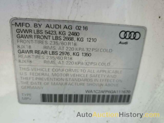 AUDI Q5 PREMIUM, WA1C2AFP6GA111670