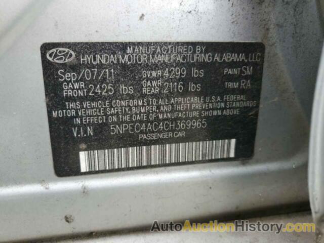 HYUNDAI SONATA SE, 5NPEC4AC4CH369965