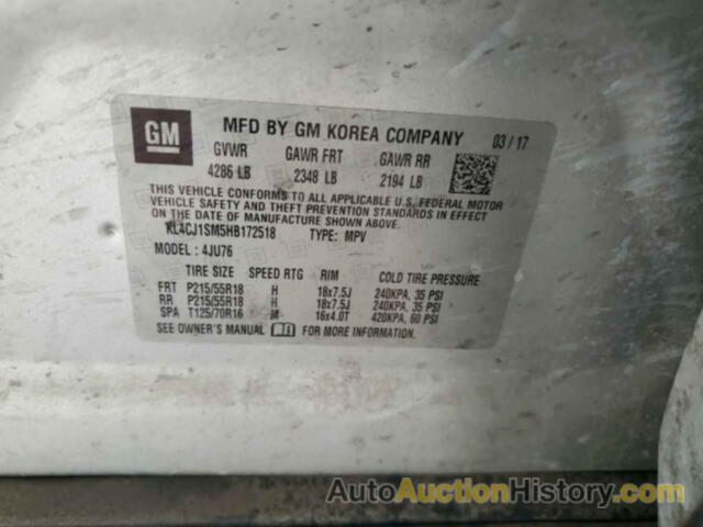 BUICK ENCORE SPORT TOURING, KL4CJ1SM5HB172518