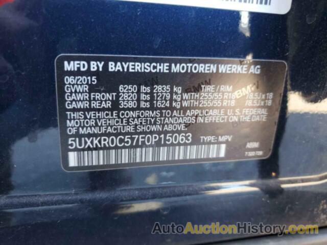 BMW X5 XDRIVE35I, 5UXKR0C57F0P15063