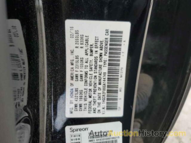 HONDA ACCORD EXL, 1HGCR2F86GA144749