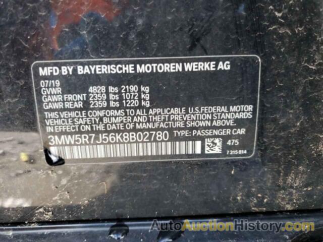 BMW 3 SERIES, 3MW5R7J56K8B02780