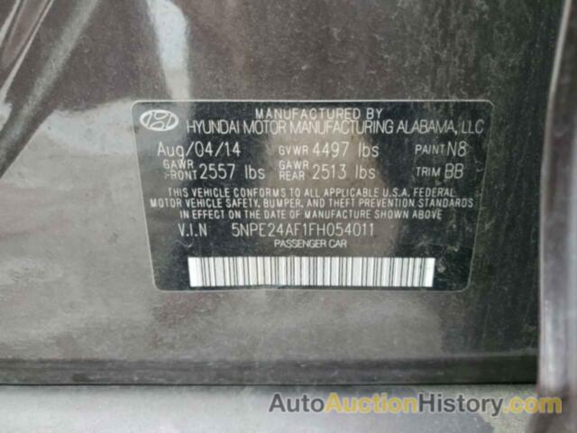 HYUNDAI SONATA SE, 5NPE24AF1FH054011