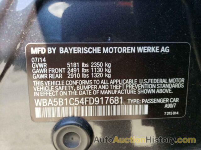 BMW 5 SERIES I, WBA5B1C54FD917681