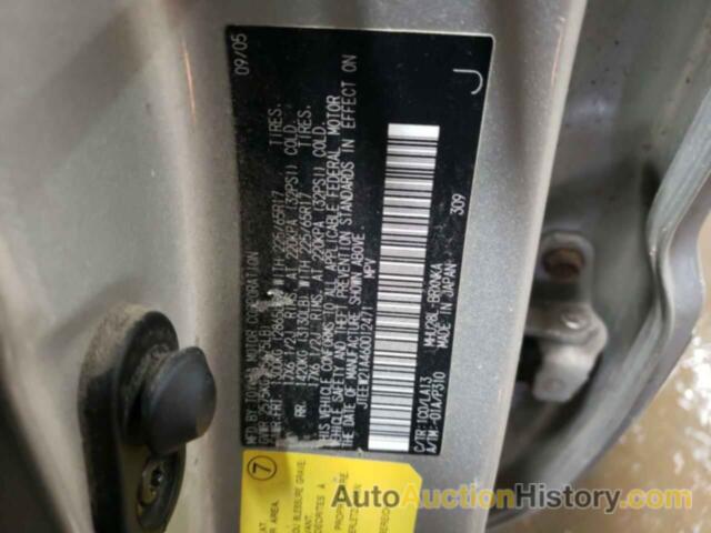 TOYOTA HIGHLANDER HYBRID, JTEEW21A460012471