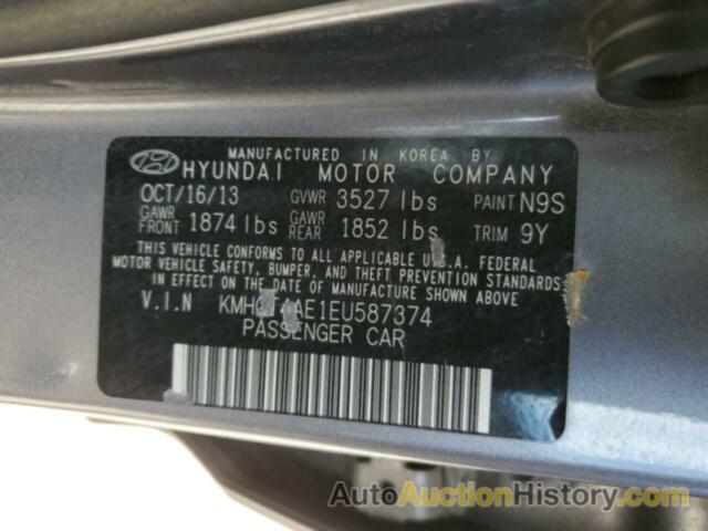 HYUNDAI ACCENT GLS, KMHCT4AE1EU587374