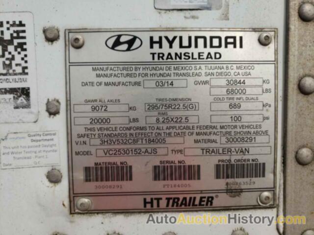 HYUNDAI ALL Models, 3H3V532C8FT184005