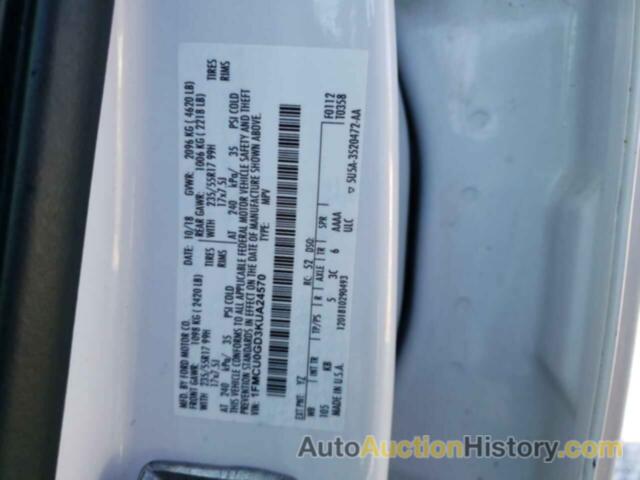 FORD ESCAPE SE, 1FMCU0GD3KUA24570