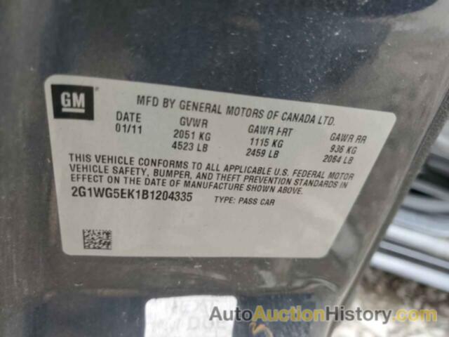 CHEVROLET IMPALA LT, 2G1WG5EK1B1204335