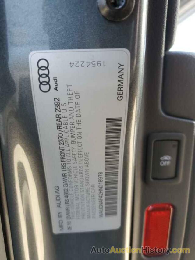 AUDI A4 PREMIUM, WAUGNAF42HN018978