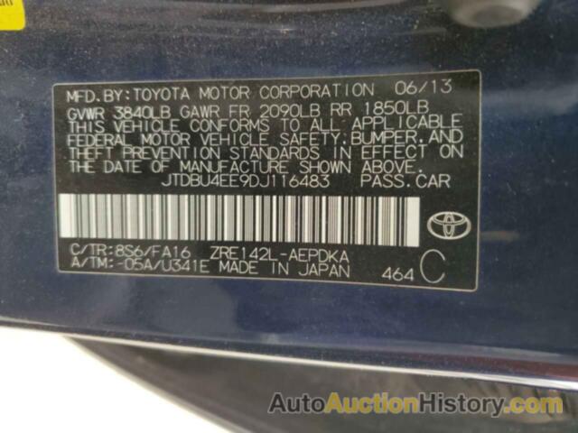 TOYOTA COROLLA BASE, JTDBU4EE9DJ116483