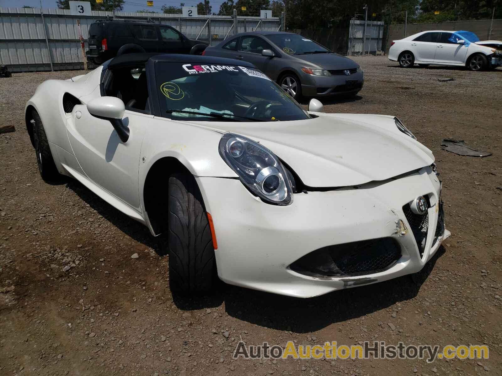 2016 ALFA ROMEO 4C SPIDER, ZARBAAB43GM174021