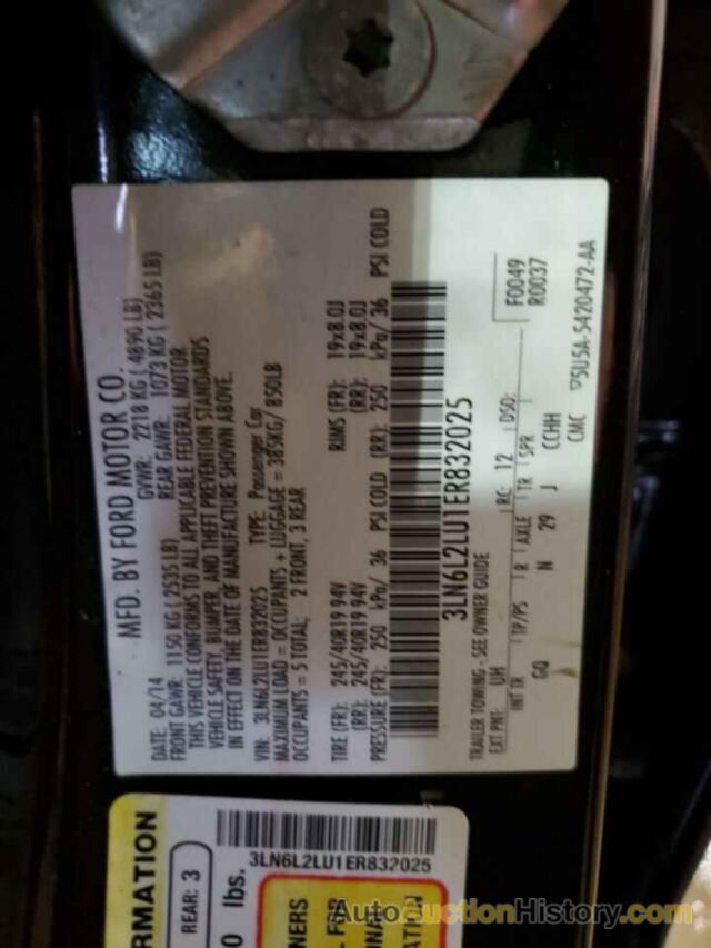 LINCOLN MKZ HYBRID, 3LN6L2LU1ER832025