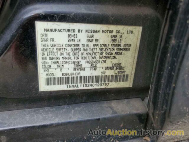 NISSAN ALTIMA BASE, 1N4AL11D24C120797