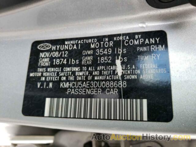 HYUNDAI ACCENT GLS, KMHCU5AE3DU088688