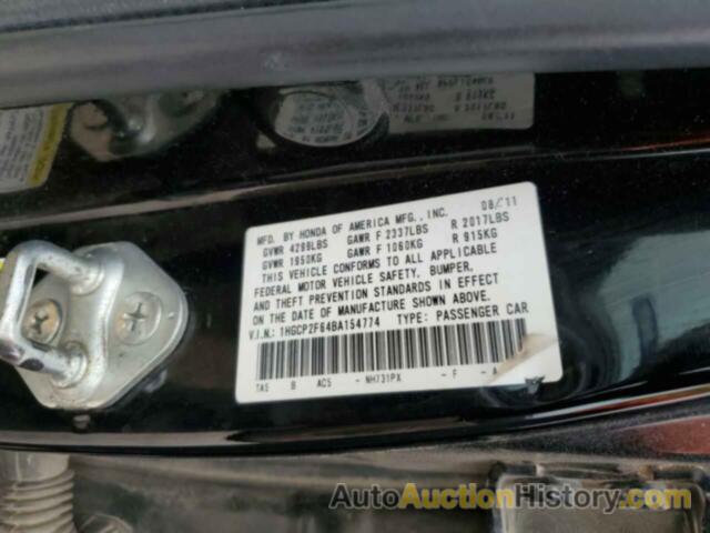 HONDA ACCORD SE, 1HGCP2F64BA154774