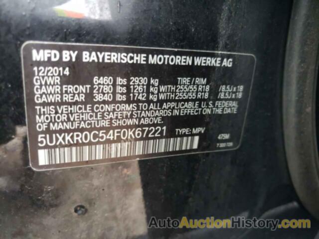 BMW X5 XDRIVE35I, 5UXKR0C54F0K67221