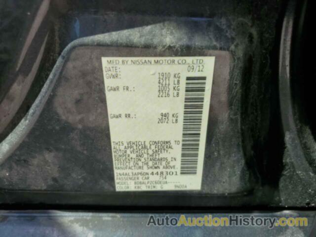 NISSAN ALTIMA 2.5, 1N4AL3AP6DN448301