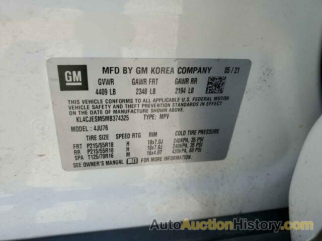 BUICK ENCORE PREFERRED, KL4CJESM5MB374325