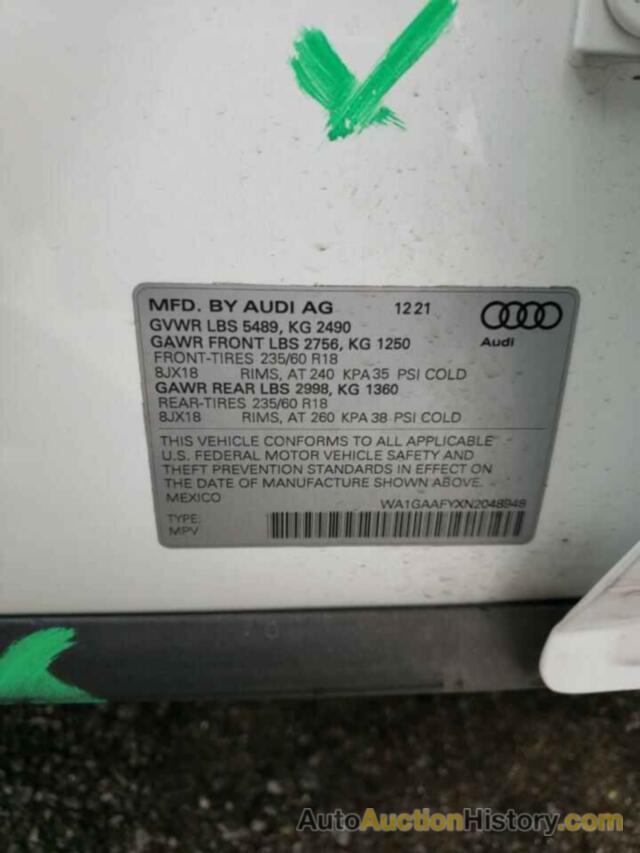 AUDI Q5 PREMIUM 45, WA1GAAFYXN2048948