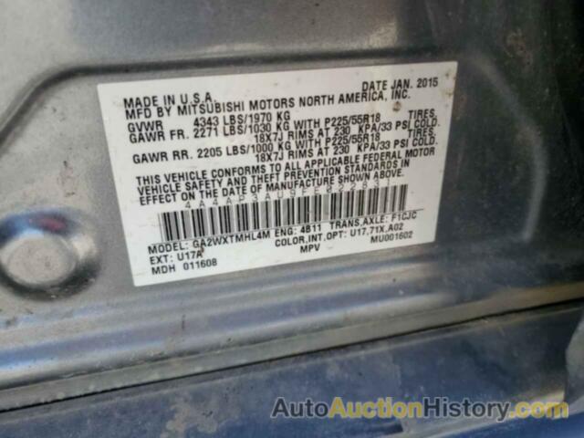 MITSUBISHI OUTLANDER ES, 4A4AP3AU9FE022831