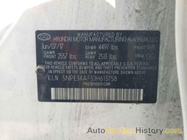 HYUNDAI SONATA SPORT, 5NPE34AF5JH613758