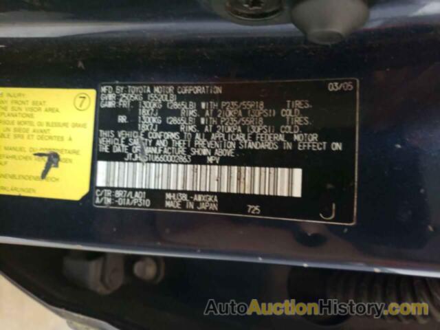 LEXUS RX400 400, JTJHW31U660002863