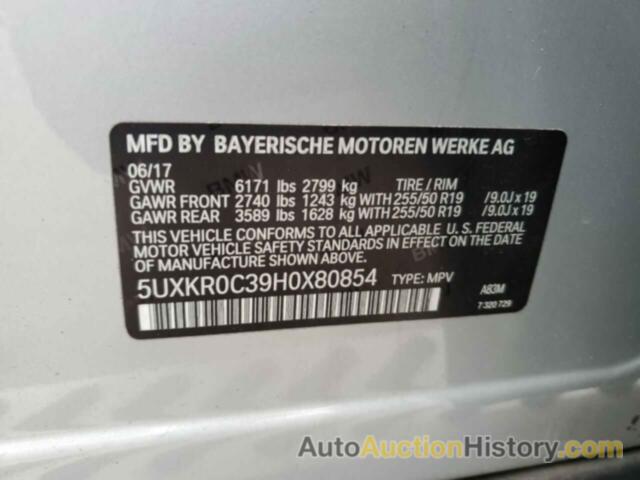 BMW X5 XDRIVE35I, 5UXKR0C39H0X80854