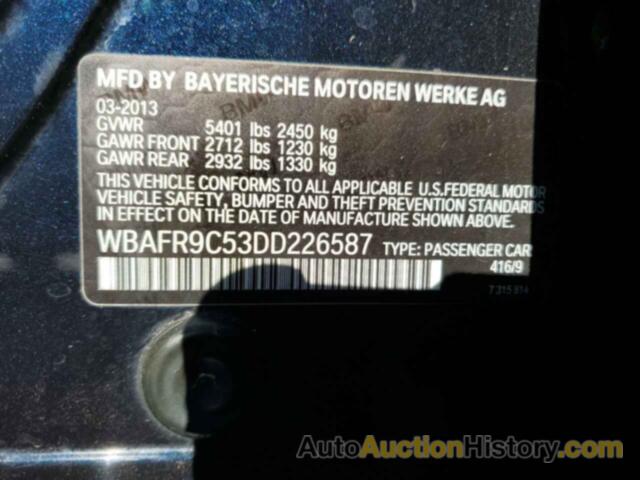 BMW 5 SERIES I, WBAFR9C53DD226587