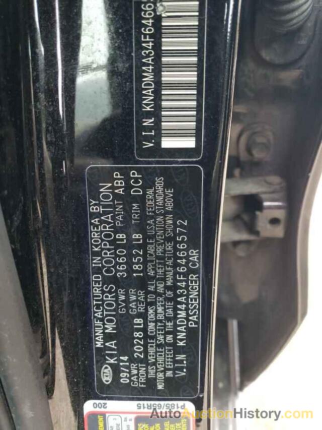 KIA RIO LX, KNADM4A34F6466572