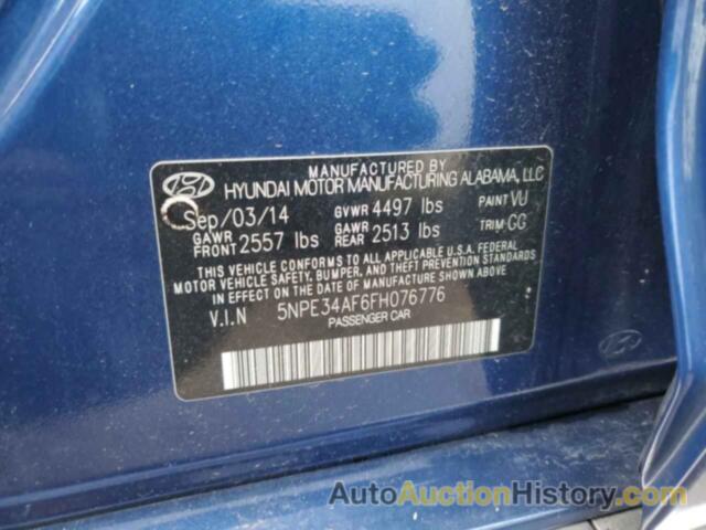 HYUNDAI SONATA SPORT, 5NPE34AF6FH076776