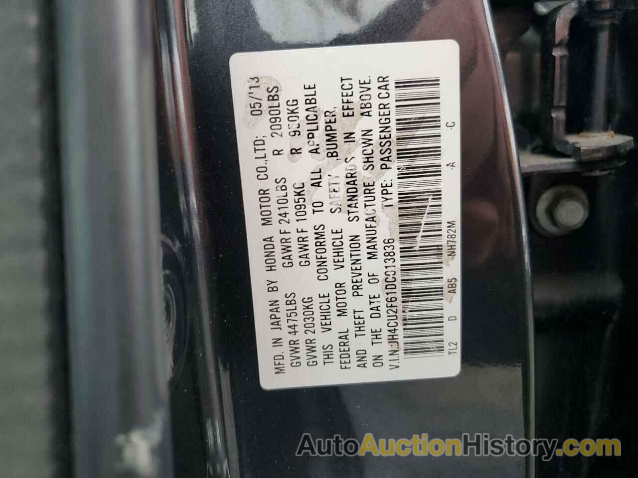 ACURA TSX TECH, JH4CU2F61DC013836