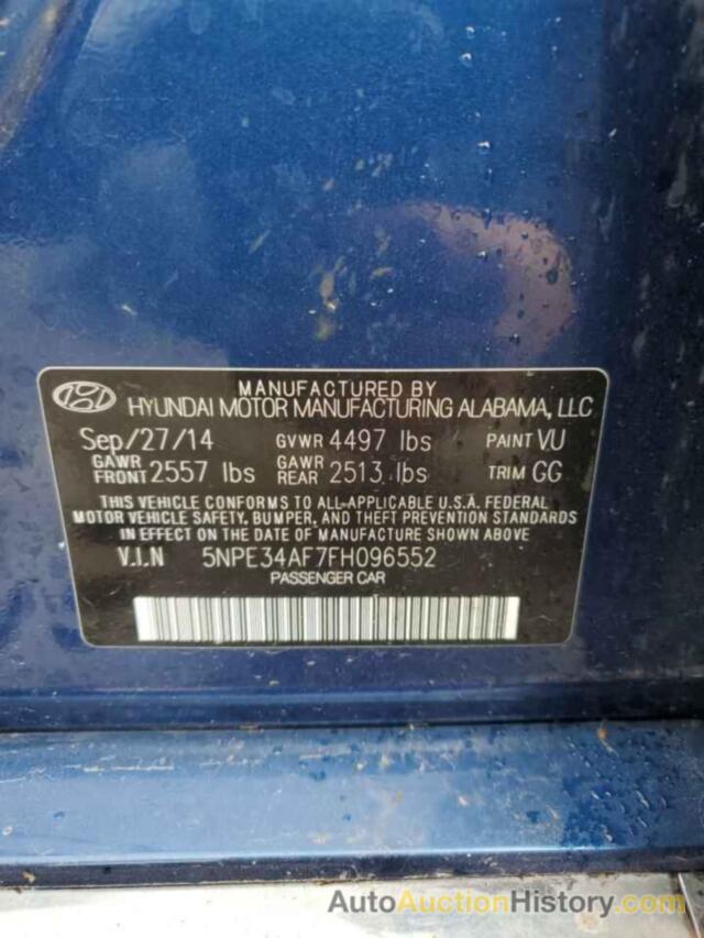 HYUNDAI SONATA SPORT, 5NPE34AF7FH096552