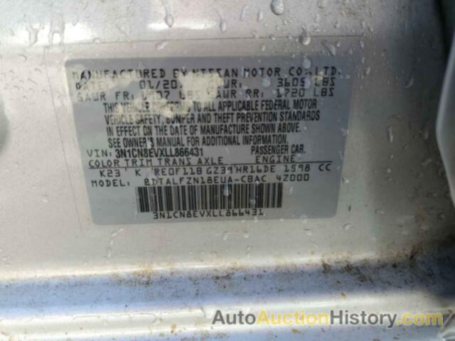 NISSAN VERSA SV, 3N1CN8EVXLL866431