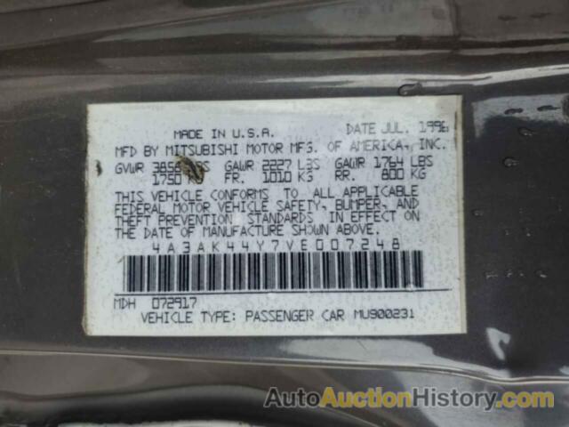 MITSUBISHI ECLIPSE GS, 4A3AK44Y7VE007248